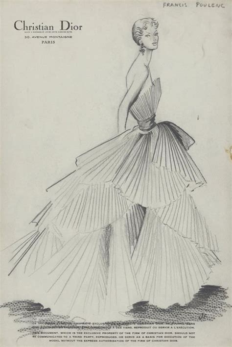 dior sketches|christian dior designs 1950s.